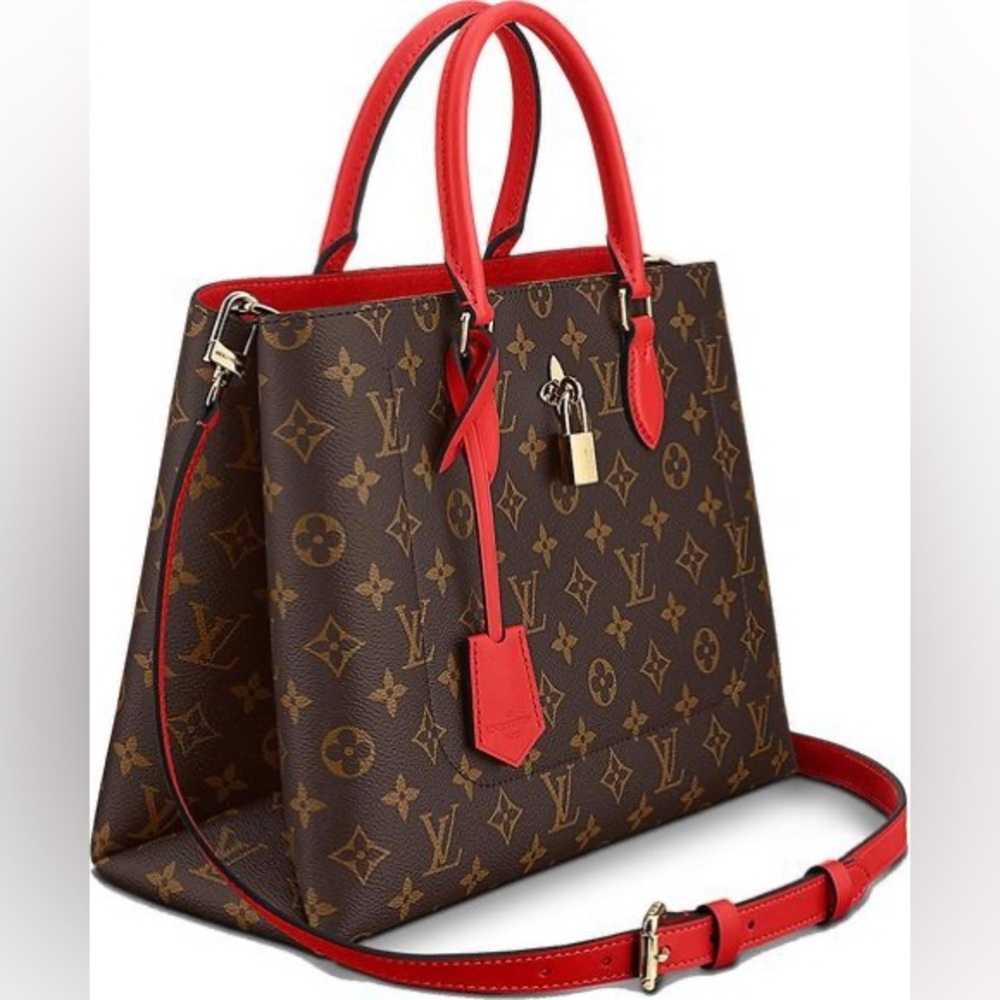 Louis Vuitton monogram flower tote cloth handbag - Picture 6 of 16